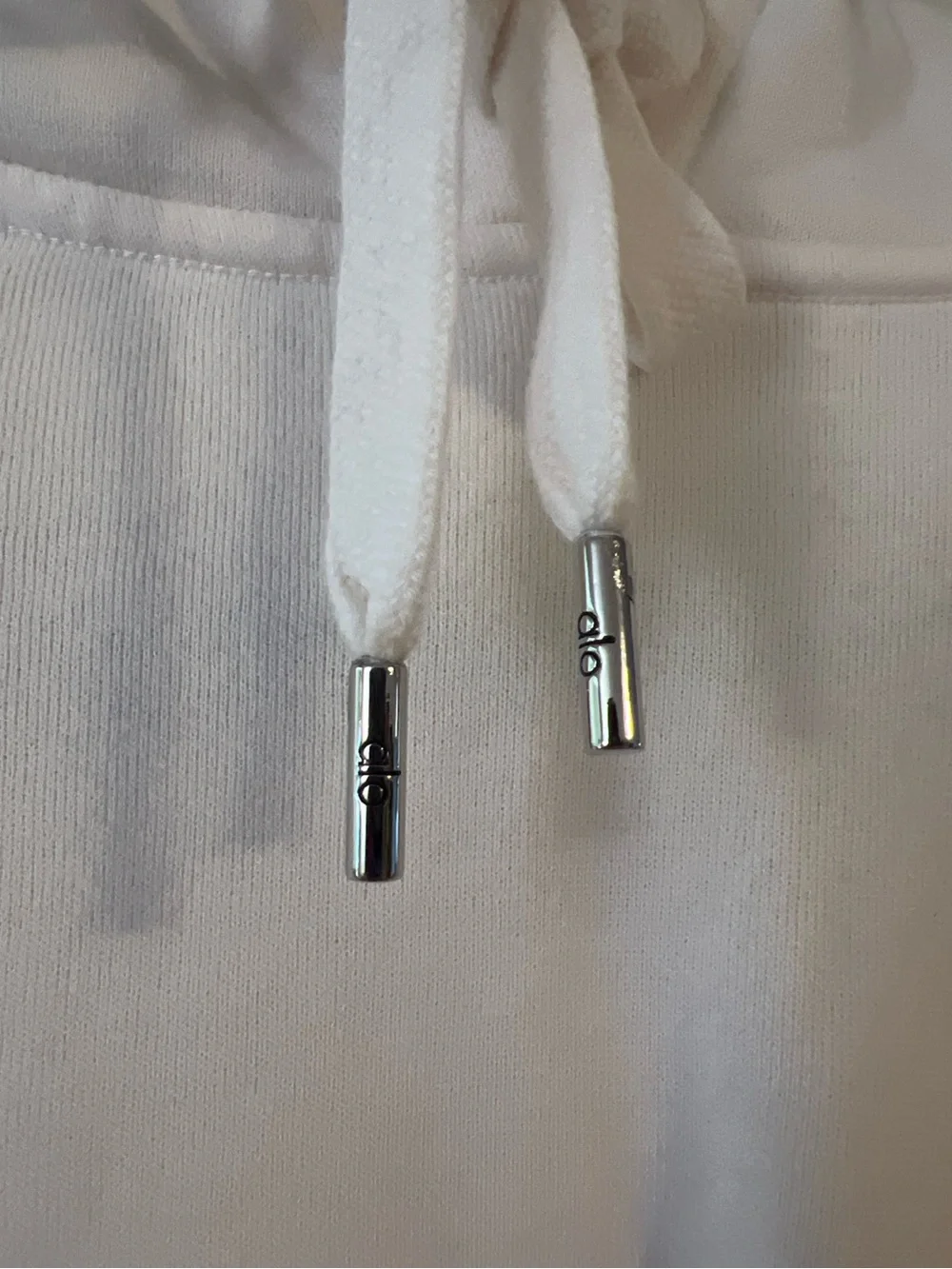 #006 Alo Yoga Oversized Hoodie XL Cream Ivory Cozy Lounge Minimalist